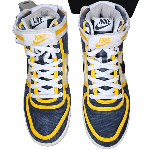 Nike Terminator Retro 2008 Men's Sz 9 Navy Blue/Blk/Yellw/Wht Sneaker 09947-001 - Picture 1 of 16